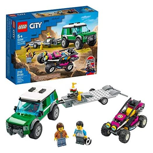 LEGO City Race Buggy Transporter 60288 Building Kit; Fun Toy for Kids, New 2021 (210 Pieces)