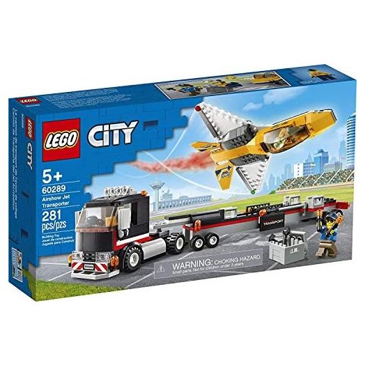 LEGO City Airshow Jet Transporter 60289 Building Kit; Fun Toy Playset for Kids, New 2021 (281 Pieces)
