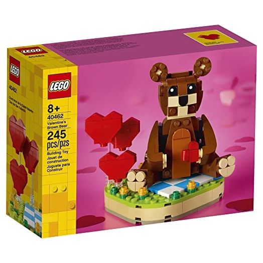 LEGO Valentine’s Brown Bear 40462 Building Kit (245 Pieces)