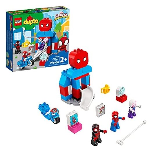 LEGO DUPLO Marvel Spider-Man Headquarters 10940 Spidey and His Amazing Friends TV Show Building Toy for Kids; New 2021 (36 Pieces)