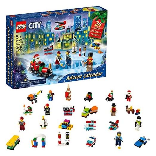LEGO City Advent Calendar 60303 Building Kit; Includes City Play Mat; Best Christmas Toys for Kids; New 2021 (349 Pieces)
