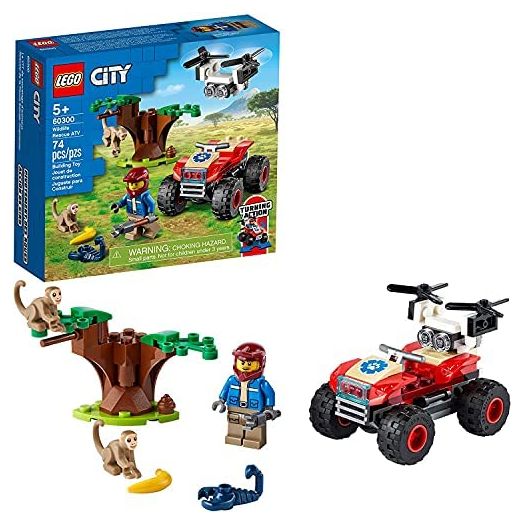 LEGO City Wildlife Rescue ATV 60300 Building Kit; Fun Wildlife Playset; Top Toy for Kids; New 2021 (74 Pieces)