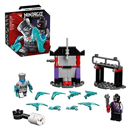 LEGO NINJAGO Epic Battle Set – Zane vs. Nindroid 71731 Building Kit; Ninja Toy Playset Featuring a Spinning Battle Toy, New 2021 (56 Pieces)