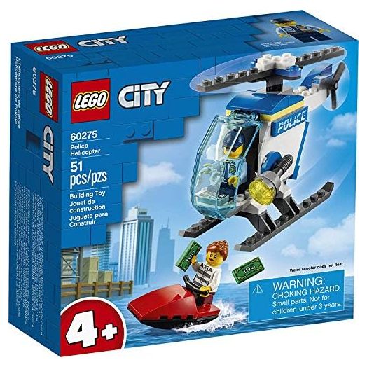 LEGO City Police Helicopter Building Kit; Cool Police Helicopter Toy 60275, New 2021 (51 Pieces)