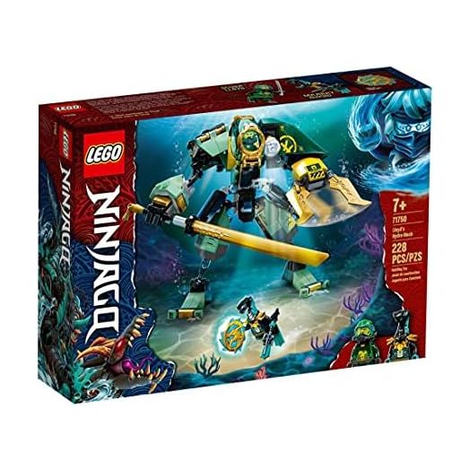 LEGO NINJAGO Lloyd’s Hydro Mech 71750 Building Kit, Underwater Playset with NINJAGO Lloyd and Mech; Role-Play Action for Boys and Girls Ages 7 and Up