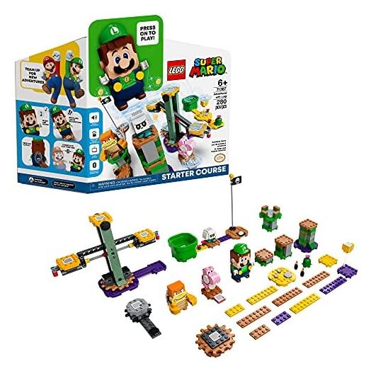 LEGO Super Mario Adventures with Luigi Starter Course 71387 Building Kit; Collectible Toy Playset for Creative Kids, New 2021 (280 Pieces)