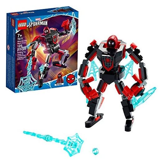 LEGO Marvel Spider-Man Miles Morales Mech Armor 76171 Collectible Construction Toy, New 2021 (125 Pieces)