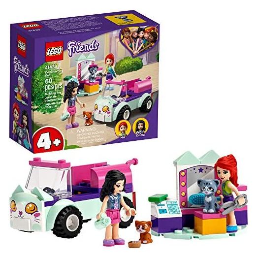 LEGO Friends Cat Grooming Car 41439 Building Kit; Collectible Toy That Makes a Great Holiday or Birthday Gift Idea, New 2021 (60 Pieces)