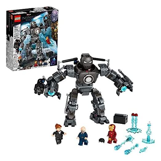 LEGO Marvel Iron Man: Iron Monger Mayhem 76190 Collectible Building Kit with Iron Man, Obadiah Stane and Pepper Potts; New 2021 (479 Pieces)