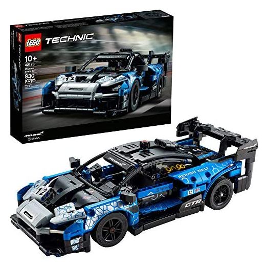 LEGO Technic McLaren Senna GTR 42123 Toy Car Model Building Kit; Build and Display an Authentic McLaren Supercar, New 2021 (830 Pieces)