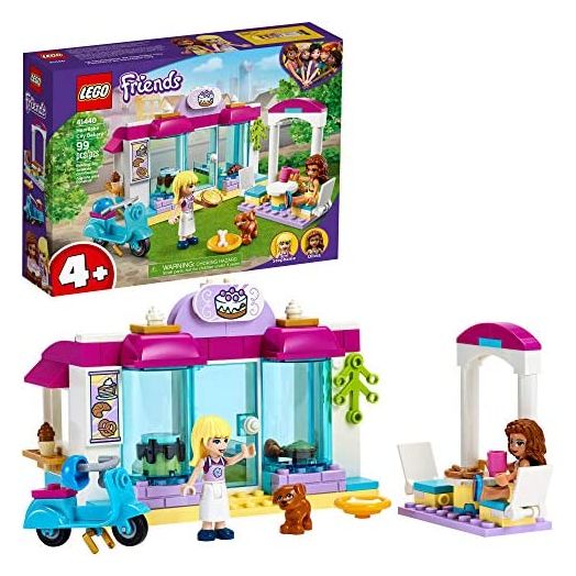 LEGO Friends Heartlake City Bakery 41440 Building Kit; Kids Café Toy Playset Friends Stephanie and Olivia; Collectible Toy, New 2021 (99 Pieces)