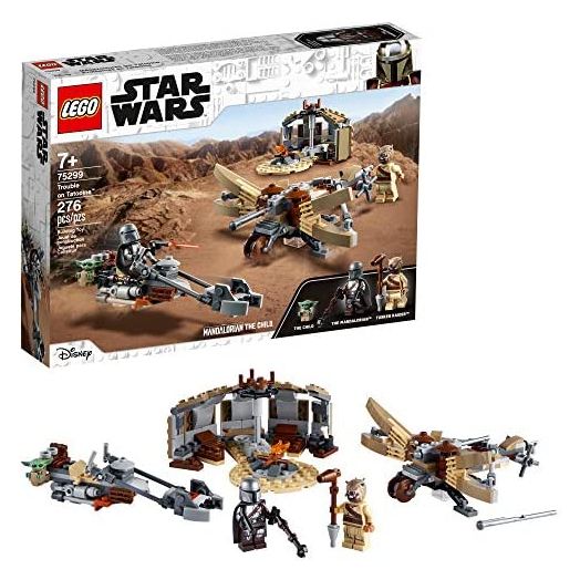 LEGO Star Wars: The Mandalorian Trouble on Tatooine 75299 Awesome Toy Building Kit for Kids Featuring The Child, New 2021 (277 Pieces)