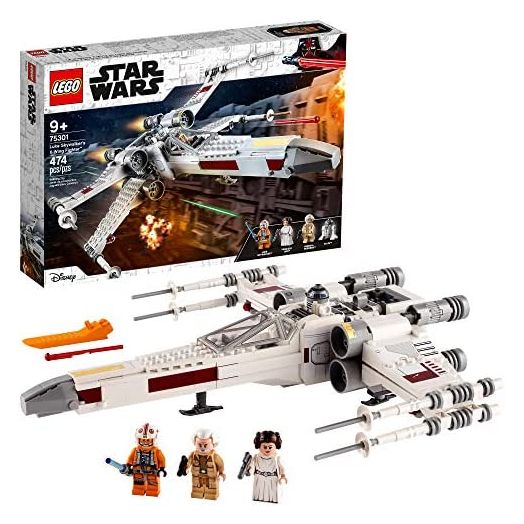 LEGO Star Wars Luke Skywalker’s X-Wing Fighter 75301 Awesome Toy Building Kit for Kids, New 2021 (474 Pieces)