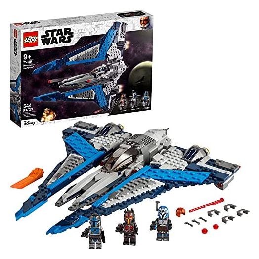 LEGO Star Wars Mandalorian Starfighter 75316 Awesome Toy Building Kit for Kids Featuring 3 Minifigures; New 2021 (544 Pieces)