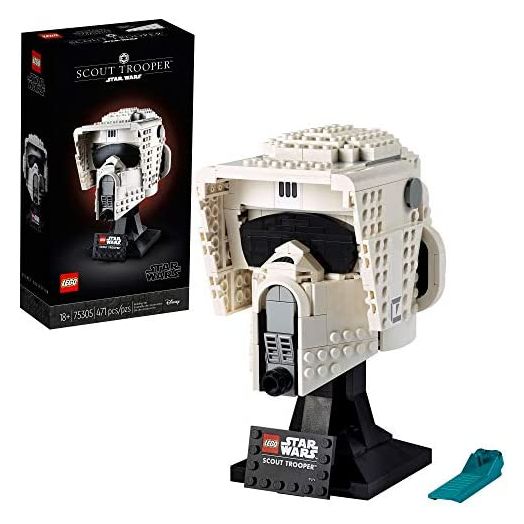 LEGO Star Wars Scout Trooper Helmet 75305 Collectible Building Toy, New 2021 (471 Pieces)