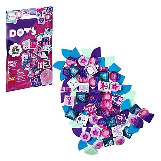 LEGO DOTS Extra DOTS – Series 3 41921 DIY Craft Decorations Kit for Fun Creative Play, New 2021 (107 Pieces)