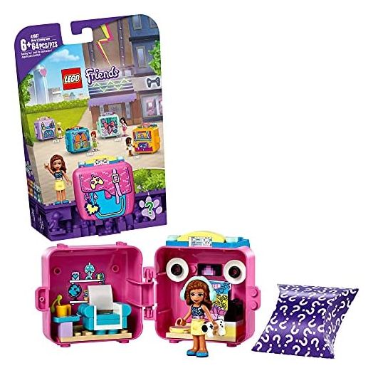LEGO Friends Olivia's Gaming Cube 41667 Building Kit; Gaming Toy Friends Olivia; Makes a Great Gift for Creative Kids Who Love Mini-Doll Toys; New 2021 (64 Pieces)