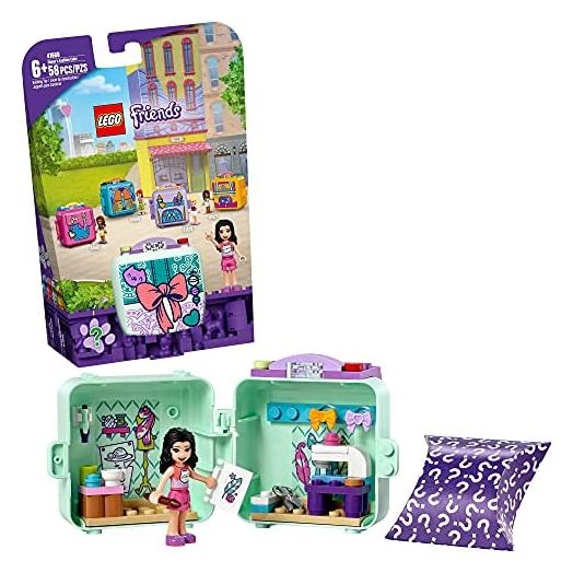 LEGO Friends Emma’s Fashion Cube 41668 Building Kit; Mini-Doll Figure Toy is for Creative Kids; Portable Toy for Vacation Play; New 2021 (58 Pieces)