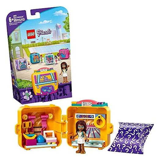 LEGO Friends Andrea's Swimming Cube 41671 Building Kit Set; Includes a Pet Toy for Kids in a Random Color; Swimming Toy Sparks Hours of Imaginative Play for Creative Kids; New 2021 (59 Pieces)