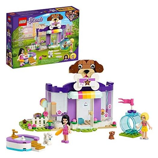 LEGO Friends Doggy Day Care 41691 Building Kit; Birthday Gift for Kids, Comes with 2 Mini-Dolls and 2 Toy Dog Figures, New 2021 (221 Pieces)