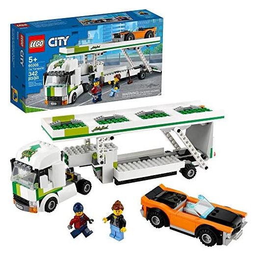 LEGO City Car Transporter 60305 Building Kit; Toy Playset for Kids, New 2021 (342 Pieces)