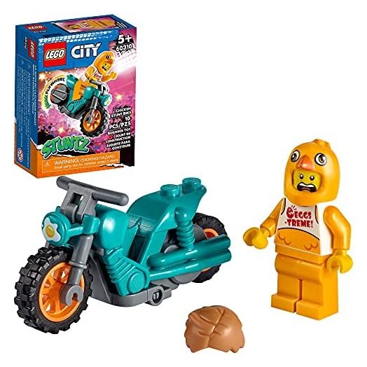 LEGO City Chicken Stunt Bike 60310 Building Kit; Fun Cool Toy for Kids (10 Pieces)