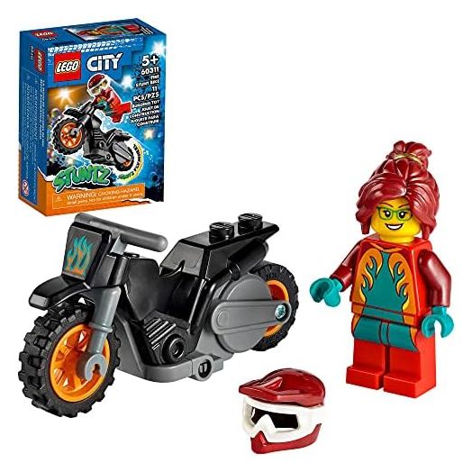 LEGO City Fire Stunt Bike 60311 Building Kit; Fun, Cool Toy for Kids (11 Pieces)