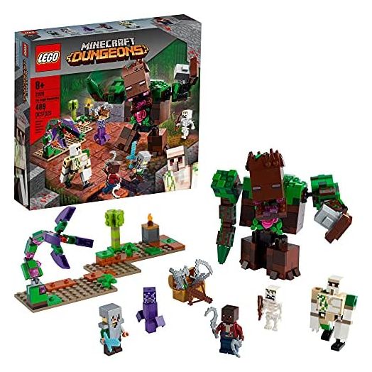 LEGO Minecraft The Jungle Abomination 21176 Building Kit Playset; Fun Minecraft Dungeons Exploring Toy for Kids; New 2021 (489 Pieces)