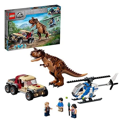 LEGO Jurassic World Carnotaurus Dinosaur Chase 76941 Building Kit; Fun Toy Playset for Creative Kids; New 2021 (240 Pieces)