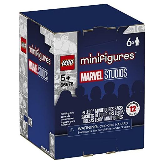 LEGO Minifigures Marvel Studios 66678 Building Kit; an Awesome Gift for Fans of Super Hero Building Toys; New 2021 (6 Pack)