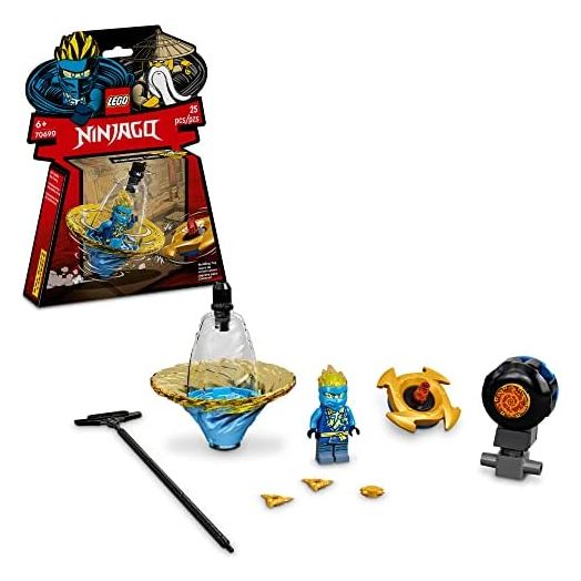 LEGO NINJAGO Jay’s Spinjitzu Ninja Training 70690 Spinning Toy Building Kit with NINJAGO Jay; Gifts for Kids Aged 6+ (25 Pieces)