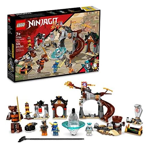 LEGO NINJAGO Ninja Training Center 71764 Building Kit Featuring NINJAGO Zane and Jay, a Snake Figure and a Spinning Toy; Construction Toys for Kids Aged 7+ (524 Pieces)