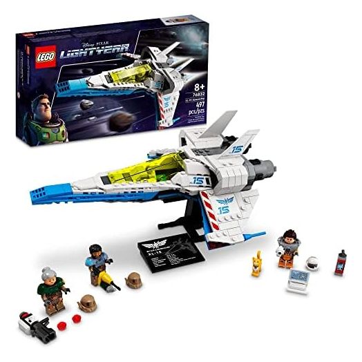 LEGO Disney Pixar's Lightyear XL-15 Spaceship 76832 Buildable Model - Outer Space Toy with Buzz Minifigure, Sox The Cat Figure, Movie Inspired Set for Kid's Action and Imaginative Play Ages 8+
