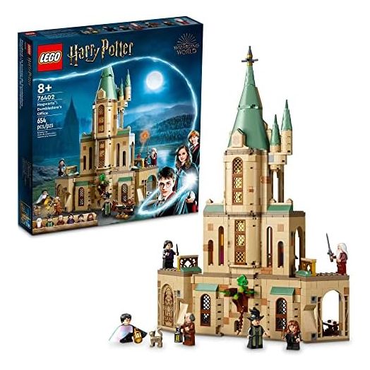 LEGO Harry Potter Hogwarts: Dumbledore’s Office 76402 Castle Toy, Set with Sorting Hat, Sword of Gryffindor and 6 Minifigures, for Kids Aged 8 Plus