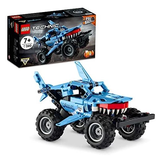 LEGO Technic Monster Jam Megalodon 42134 Model Building Kit, A 2-in-1 Build for Kids Who Love Monster Truck Toys