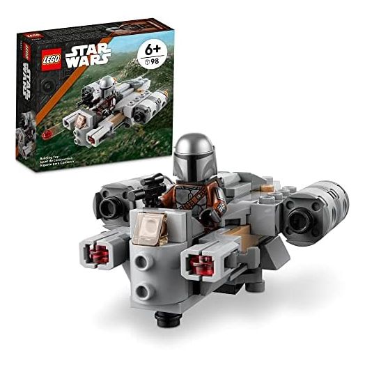 LEGO Star Wars The Razor Crest Microfighter 75321 Toy Building Kit for Kids Aged 6 and Up; Quick-Build, Stud-Shooting Star Wars: The Mandalorian Gunship for Creative Play (98 Pieces)