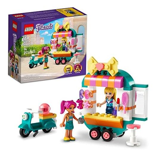 LEGO Friends Mobile Fashion Boutique Shop and Hair Salon Playset 41719, Creative Toy for Kids, Girls and Boys 6 Plus Years Old with Stephanie Mini-Doll