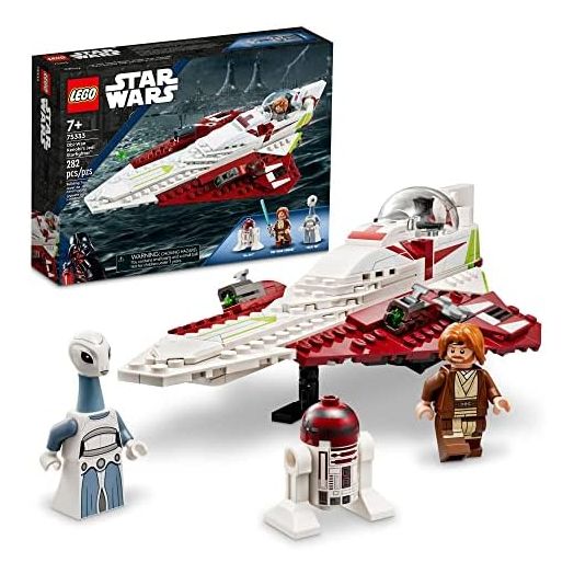LEGO Star Wars OBI-Wan Kenobi's Jedi Starfighter 75333 Building Toy Set - Features Minifigures, Lightsaber, Clone Starship from Attack of The Clones, Great Gift for Kids, Boys, and Girls Ages 7+