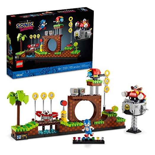 LEGO Ideas Sonic The Hedgehog – Green Hill Zone 21331 Building Kit; Nostalgia Gift for Yourself, Any Millennial Sonic The Hedgehog Fan or Lover of 1990s Computer Game Memorabilia (1,125 Pieces)