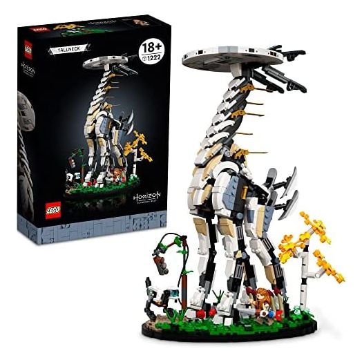 LEGO Horizon Forbidden West: Tallneck 76989 Building Sett; Collectible Gift for Adult Gaming Fans; Model of The Iconic Machine with a Display Stand (1,222 Pieces)