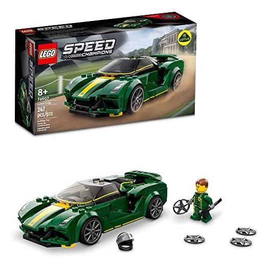 LEGO Speed Champions Lotus Evija 76907 Car Model Building Kit; Cool Toy Hypercar for Kids and Car Fans Aged 8+ (247 Pieces)