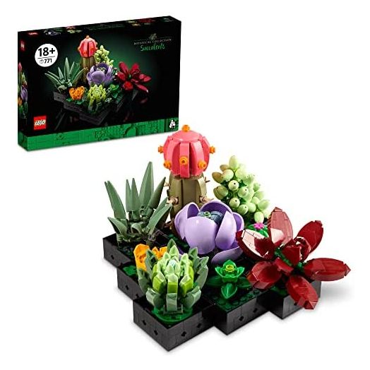 LEGO Succulents 10309 Plant Decor Building Set for Adults; Build a Succulents Display Piece for The Home or Office (771 Pieces)
