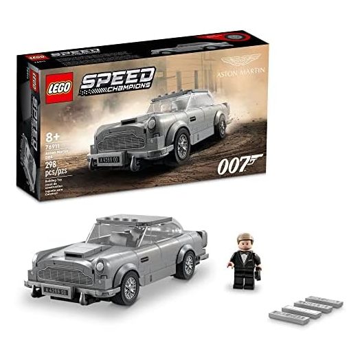 Lego Speed Champions 007 Aston Martin DB5 76911 Building Toy Set Featuring James Bond for Kids, Boys and Girls Ages 8+ (298 Pieces), 10.32 x 5.55 x 2.4 inches