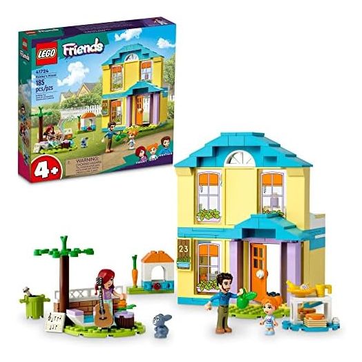 LEGO Friends Paisley’s House 41724, Doll House Toy for Girls and Boys 4 Plus Years Old, Playset with Accessories Including Bunny Figure, Birthday Gift
