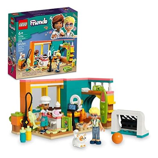 Lego Friends Leo's Room 41754, Baking Themed Bedroom Playset, Collectible Toy for Girls and Boys with Olly Mini-Doll, Accessories & Pet