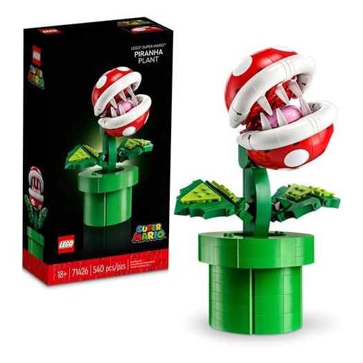 LEGO Super Mario Piranha Plant, Build and Display Super Mario Brothers Collectible for Adults and Teens, Authentically Detailed Posable Figure, Birthday Gift for Gamers and Super Mario Fans, 71426
