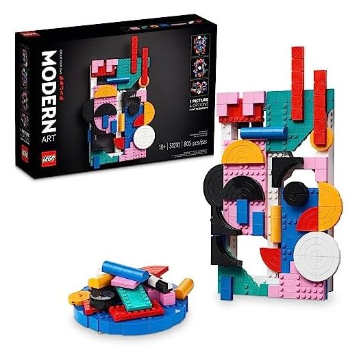 LEGO Art Modern Art 31210 Build & Display Home Décor Abstract Wall Art Kit, Birthday Gift Idea for Artistic People, Set for Teens or Adults Who Enjoy Craft Hobbies