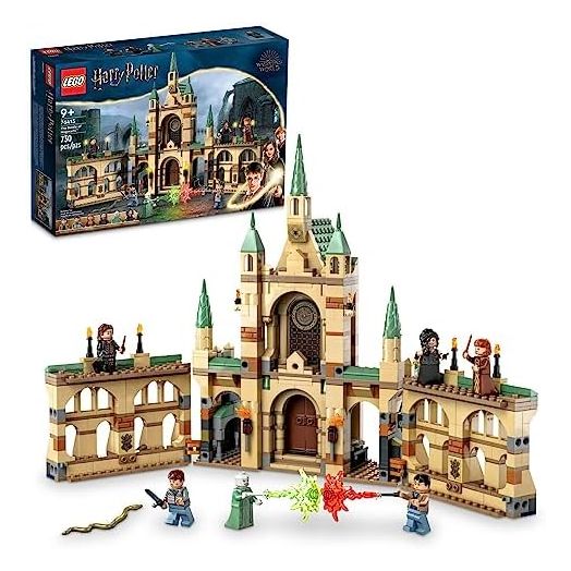 LEGO Harry Potter The Battle of Hogwarts Building Toy Set, Harry Potter Toy for Boys, Girls and Kids Ages 9+, Features a Buildable Castle Section and 6 Minifigures to Recreate an Iconic Scene, 76415