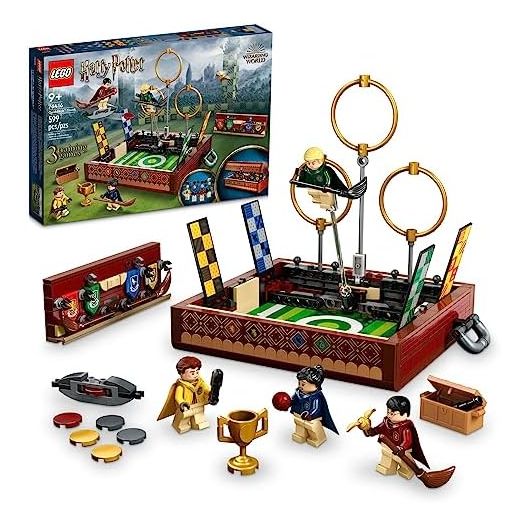 LEGO Harry Potter Quidditch Trunk 76416 Buildable Harry Potter Toy; Birthday Gift Idea for Kids Aged 9+; Open the Buildable Box to Reveal a Quidditch Playing Arena; Includes 4 Customizable Minifigures