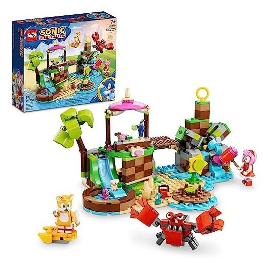 LEGO Sonic The Hedgehog Amy’s Animal Rescue Island 76992 Building Toy Set, Sonic Adventure Toy with 6 Characters and Accessories for Creative Role Play, Fun Gift for 7 Year Old Gamers